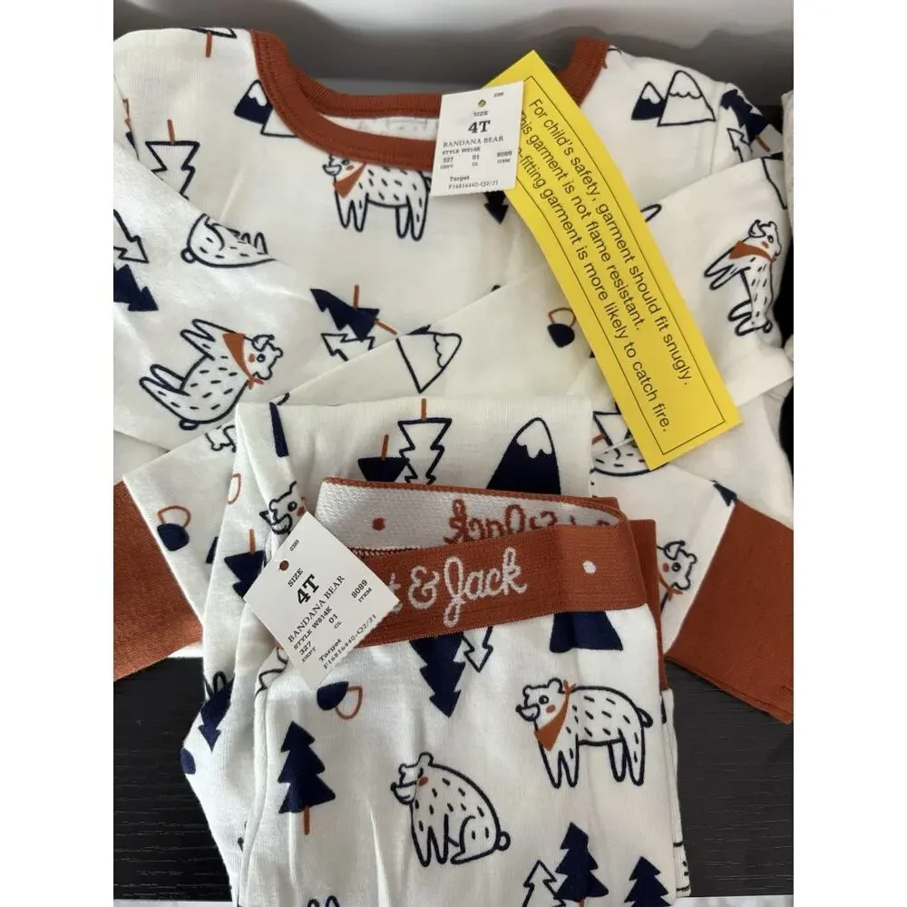 Cat & Jack 4T 2-Piece Pajama Set Children’s Clothing Boys LOT Wholesale Bulk